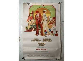 Vintage Large Rolled One Sheet Movie Poster The Sting