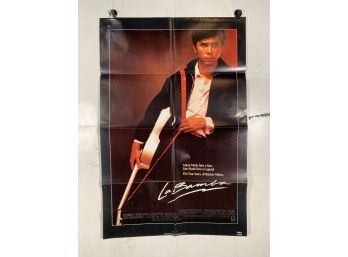 Vintage Folded One Sheet Movie Poster La Bamba 1987
