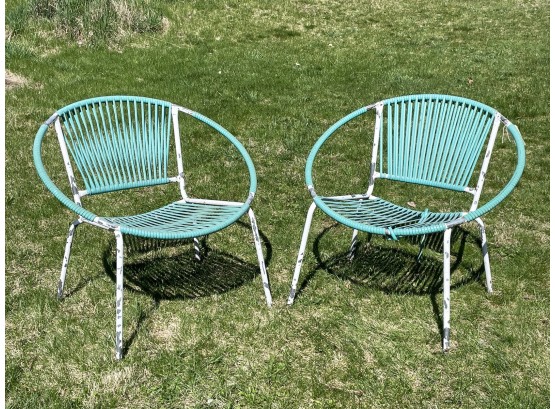 Vintage Mid Century Modern 'Hoop' Chairs, Possibly Mallin