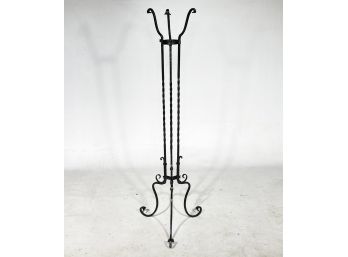 A Vintage Wrought Iron Plant Stand
