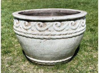 A Large Glazed Earthenware Planter By Campania
