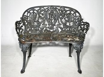 A 19th Century French Cast Iron Garden Seat