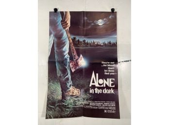 Vintage Folded One Sheet Movie Poster Alone In The Dark 1982