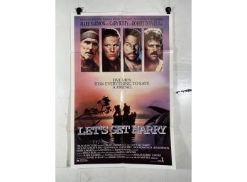 Vintage Folded One Sheet Movie Poster Lets Get Harry 1986