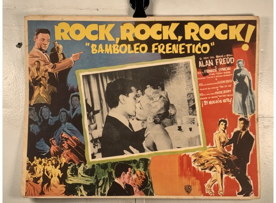 Vintage Movie Theater Lobby Card Rock Rock Rock