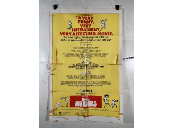 Vintage Folded One Sheet Movie Poster Little Murders