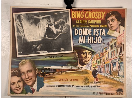 Vintage Movie Theater Lobby Card Little Boy Lost