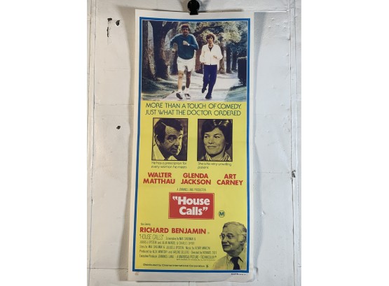 Vintage Folded MAPS Movie Daybill Poster House Calls