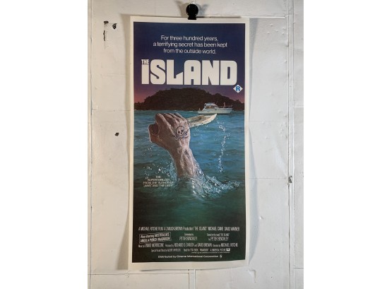 Vintage Folded MAPS Movie Daybill Poster The Island