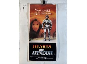 Vintage Folded MAPS Movie Daybill Poster Hearts And Amour