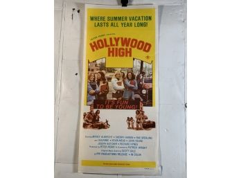 Vintage Folded MAPS Movie Daybill Poster Hollywood High