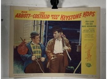 Vintage Movie Theater Lobby Card Meet The Keystone Cops