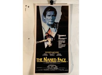 Vintage Folded Burton Movie Daybill Poster The Naked Face