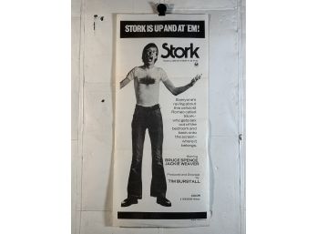 Vintage Folded MAPS Movie Daybill Poster Stork