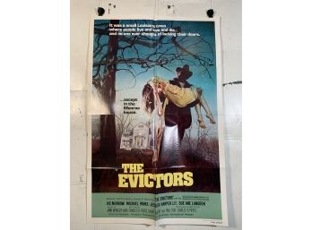 Vintage Folded One Sheet Movie Poster The Evictors 1979