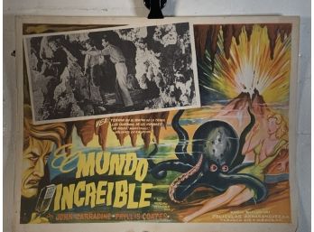 Vintage Movie Theater Lobby Card The Incredible Petrifield World