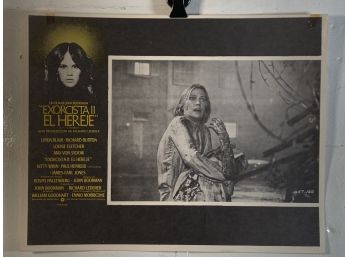 Vintage Movie Theater Lobby Card  Exorcist II Heretic