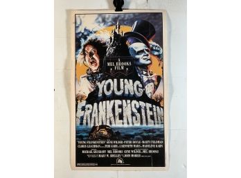 Vintage Folded Topps Movie Daybill Poster Young Frankenstein 1974