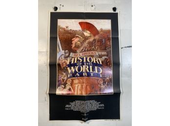 Vintage Folded One Sheet Movie Poster History Of The World Part 1