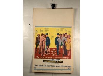 Vintage Movie Heavy Stock Window Card The Impossible Years