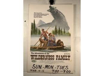 Vintage Movie Theater Window Card The Wilderness Family