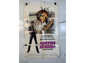 Vintage Folded One Sheet Movie Poster Shafts Big Score