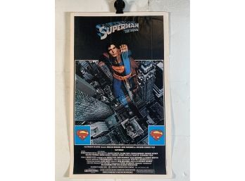 Vintage Folded Topps Movie Daybill Poster Superman The Movie