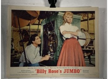 Vintage Movie Theater Lobby Card Billy Roses Jumbo