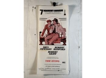 Vintage Folded MAPS Movie Daybill Poster The Sting
