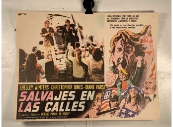 Vintage Movie Theater Lobby Card Wild In The Streets
