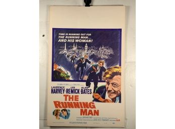 Vintage Movie Heavy Stock Window Card The Running Man