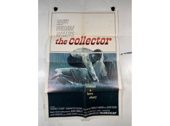 Vintage Folded One Sheet Movie Poster William Myers The Collector 1965