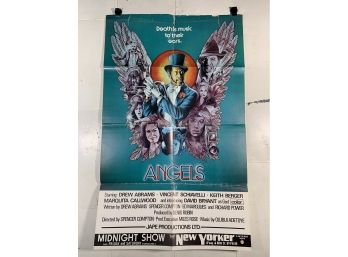 Vintage Folded One Sheet Movie Poster Angels