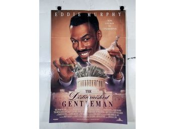 Vintage Folded One Sheet Movie Poster The Distinguished Gentleman 1992