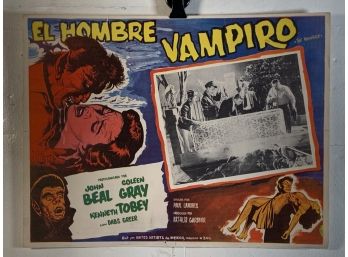 Vintage Movie Theater Lobby Card The Vampire