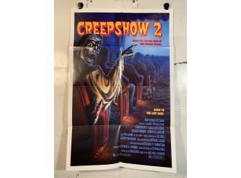 Vintage Folded One Sheet Movie Poster Creepshow 2