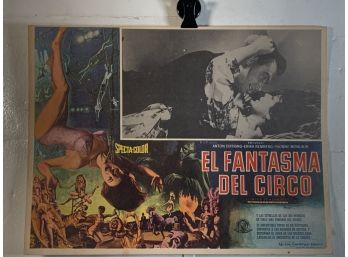 Vintage Movie Theater Lobby Card Circus Of Horrors