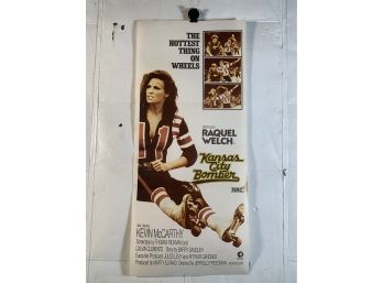 Vintage Folded MAPS Movie Daybill Poster Kansas City Bomber