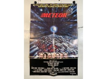 Vintage Folded One Sheet Movie Poster Meteor 1979