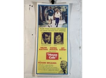 Vintage Folded MAPS Movie Daybill Poster House Calls