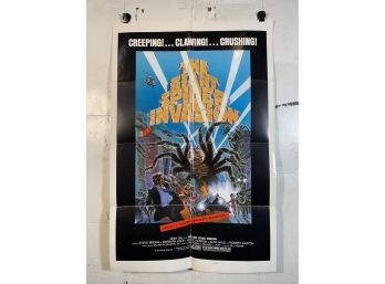 Vintage Folded One Sheet Movie Poster The Giant Spider Invasion 1975