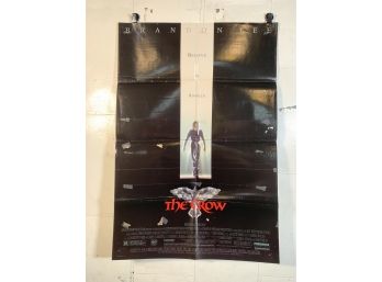 Vintage Folded One Sheet Movie Poster The Crow 1994