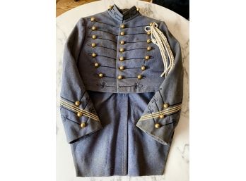 Vintage West Point Cadet Dress Blues Wool Cutaway Coat Jacket