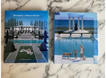 Pair Of Iconic SLIM AARONS Monograph First Edition Photography Lifestyle Books