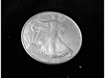 2019 U.S. Silver Eagle Dollar, .999, 1 Troy Oz., BU