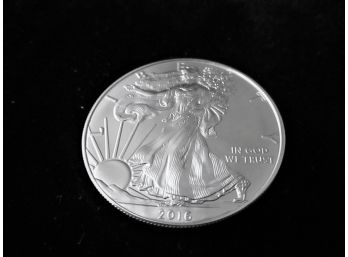 2016 U.S. Eagle Silver Dollar, 1 Troy Oz., .999, BU