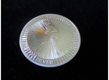 2021 Australian Uncirculated .9999 Silver Kangaroo Coin, 1 Troy Oz., BU
