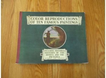 Booklet Of Color Reproductions Of 10 Famous Paintings, Ephemera