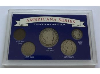 Americana Series Set Of Coins In Plastic Holder (See Description For Dates And Type Of Coins)