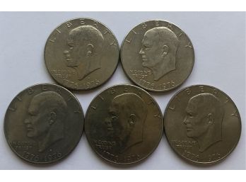 5 Bicentennial Ike Dollars
